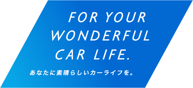 FOR YOUR WONDERFUL CAR LIFE.